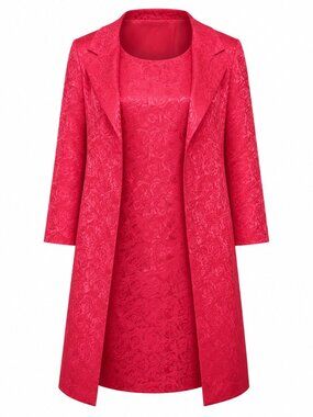 NWT John Meyer collection women’s 2-piece jacket and sheet dress size 16 coral